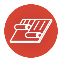 rolling out protective layer icon